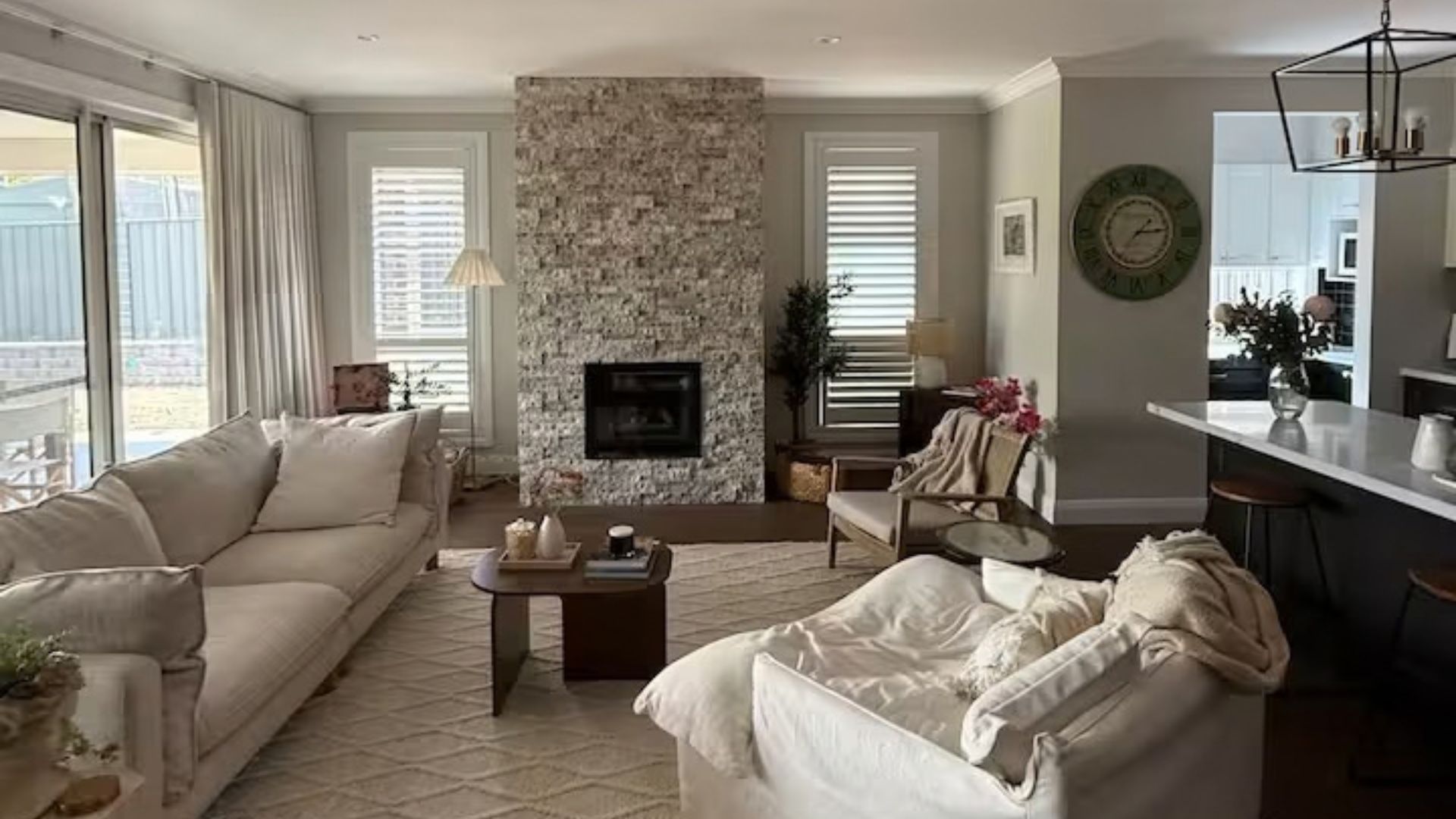 Stay Awhile living room in Orange